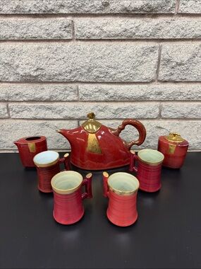 Handcrafted Ceramic Tea Service by Famous Quebec Artist Pauline Pelletier